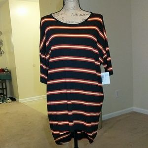 LuLaRoe Irma NWT black striped